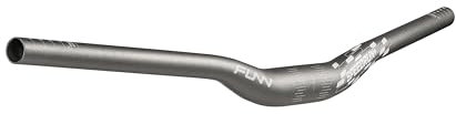 Funn Speedrun Junior Mountainbike-Lenker mit Lenkerklemme 31,8mm und Breite 680mm, geeignet für Fahrradgriffe mit einem Innendurchmesser von 19mm (Grau)