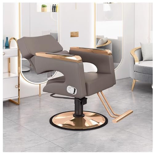 SJKJNK Friseurstuhl,Friseurstuhl, Tragkraft 150 kg, mit Hochleistungshydraulikpumpe, 360 ° schwenkbar, verstellbare Spa-Schönheitsausrüstung, Haarstylistin, Frau, Mann,R