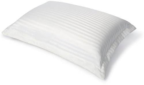 Richbond - Housse de Couette Satinée Rayée 240 x 260 cm pour Lit 180 cm - 1 Housse de Couette + 2 Taies d’Oreiller 70 x 50 cm - Linge de Lit Microfibre de Polyester 105gr - Blanc