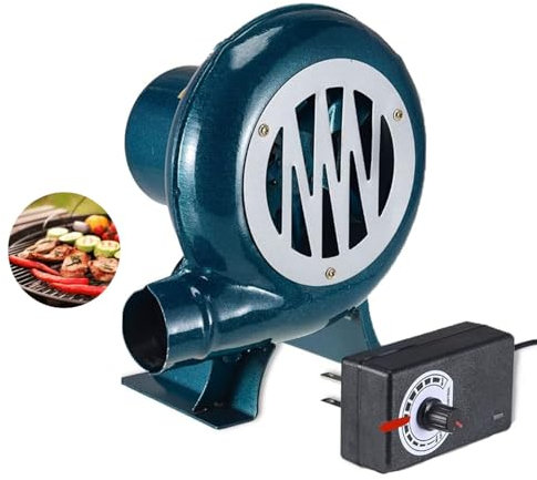 Souffleur électrique centrifuge pour démarreur de cheminée à charbon de bois et cheminée 100 W Ventilateur de pompe à barbecue avec gouverneur pour cuisine