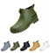 Yekdmxop Stivali Da Pioggia Da Donna Stivaletti Donna In Gomma Impermeabili Stivaletti Pioggia Antivento Stivali Pioggia Donna Comode Scarpe Da Pioggia Rain Boots Pvc Per Esterni Giardinaggio Chelsea