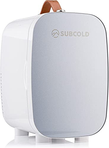 Subcold PRO6 Mini Fridge 6L / 8 Can – Quiet & Energy-Efficient, USB & AC Powered Small Fridges for Bedrooms, Car, Office, Travel | Portable Mini Fridge For Skincare, Beauty, Drinks & Snacks (Grey)