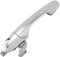 Koaudb for Fiat 500 Door Handle Offside Left Driver Side Chrome Silver Door Handle Replacement for 2007-2016 Fiat 500, for 2008-2016 Abarth 500 595 695 Replace# 735485876, 735592026, 735592012(Left)
