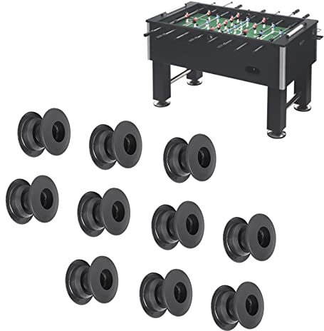 10 Paar Ersatzteile für Tischfußball, Innendurchmesser 16 mm, Tischfußballlager, Innenhöhe verstellbar 23-34 mm, Buchsen für Tischfußball, mit Stahlkugeln, Reparaturteile
