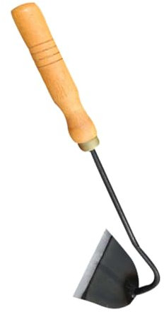 BESPORTBLE azada pequeña farmina jardineria Herramienta jardín escardador Extractor de pie Exterior Herramientas xherramienta Herramienta de azada de jardín azada con Mango de Madera Planchar