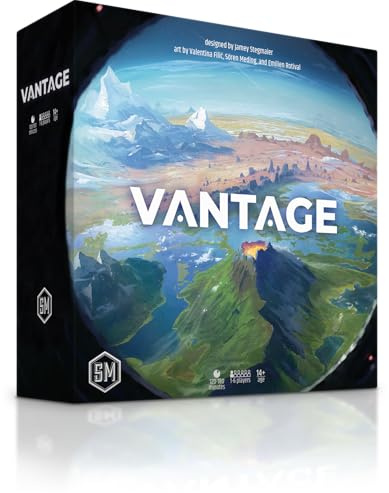 Stonemaier Games | Vantage | Juego de Mesa cooperativo Open World | A Partir de 14 años | 1 a 6 Jugadores | Tiempo de Juego de 120 a 180 Minutos