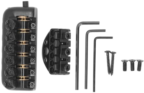 E-Gitarren brücke Headless Gitarrenbrücke Saitenhalter 6 Saiten Sattel Zubehör