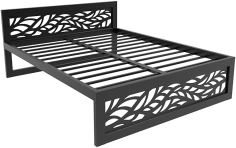MetaloPro Metallbett Ryka Perfor Muster 2, 180x200 cm | Hochwertiges Metall, Ideal für Schlafzimmer und Gästezimmer, Einfach aufzubauen, Besonders design und durchweg quietschfrei