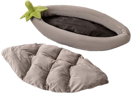 Zankie Hundebett Für Transportbox | Auberginenfarbenes Haustierbett | Abnehmbar rutschfest Warm Nest für Innen Außen Camping Wohnung Haus Hundezwinger Box Auto
