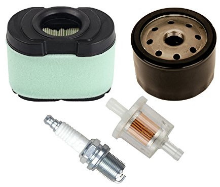 Carkio Filtre à air avec filtre à huile 492056 493629 Compatible with Briggs & Stratton 792105 407777 John Deere Z245 Z425 Compatible with 792105