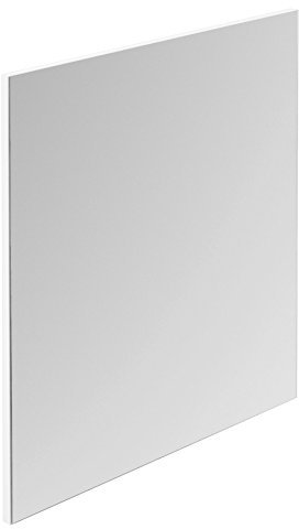 byLIVING Wand-Spiegel JAKOB / Kante in Weiß / 60 x 70 cm / Zeitloser Hänge-Spiegel / Garderoben-Set / Flur / Badezimmer-Möbel / Moderner Designer Spiegel / B 60, H 70, T 2 cm, 93662