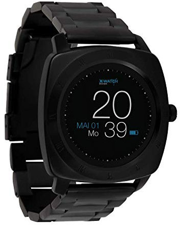 X-WATCH 54026 NARA XW Pro Premium - Smartwatch da uomo, compatibile con Apple iOS e Android Bc Dark Steel