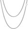 FOCALOOK Halskette für Männer Jungen 5mm massiv Marina Kette Halskette Edelstahl Herren Gliederkette Punk Hip Hop Rapper Halsschmuck 50cm/20(silber)