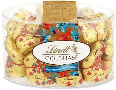 Lindt Schokolade Mini GOLDHASEN Blumen Edition | 2 x 200 g (20 Mini-Hasen à 10 g) | Premium Vollmilch-Schokolade in Hasenform zu Ostern | Osterschokolade | Schokoladengeschenk | Schokohase | Osterhase