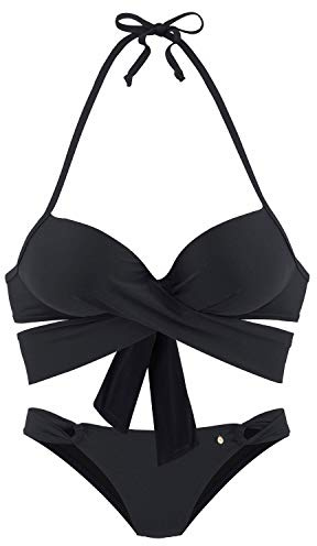 s.Oliver Push-Up-Bikini Set in schwarz