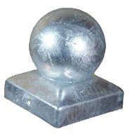 Pfostenkappe Kugel feuerverzinkt 141 x 141 mm (1) Stück