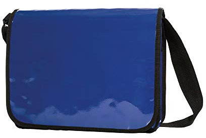 Messenger Bag aus LKW Plane Planentasche Kuriertasche mit Überwurf und optionalem Laptop Inlay Notebook Inlet in vielen Farben von notrash2003 (Royalblau)