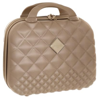 Camomilla Milano Vanity Case (15 lt.), Beauty Case da Viaggio, Materiale Rigido, Chiusura Zip, Colore Oro