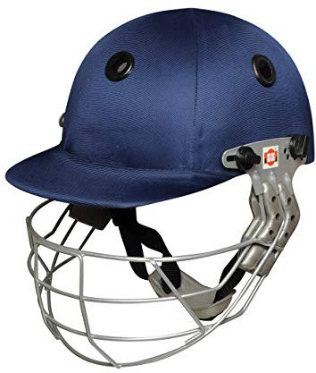 SS Men & Boys Premium Cricket Helmet, Blue, L