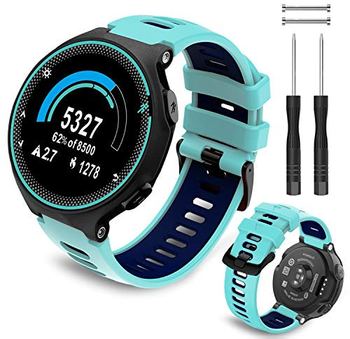 Th-some Armband für Garmin Forerunner 735XT – Kompatibel mit Forerunner 235 Silikon Ersatzarmband Uhrenarmband,Replacement Wechselarmband für Garmin Forerunner 220, 230, 620, 630, 239 Smart Watch