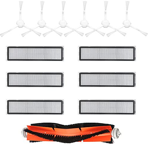 BAMBOOST Lot de 13 pièces de rechange compatibles avec Dreame D9, D9 Max, L10 Pro, accessoires robots, filtres, brosses latérales, brosses à roulettes