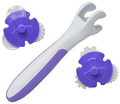 Embossing Wheel Roller Practical Cake Decorating Kit Safe Pastry Lattice Roller Cutter for Kitchen Plastic Wheel Roller Kitchen Baking Tool for Beautiful Pie Crust or Ravioli Pasta