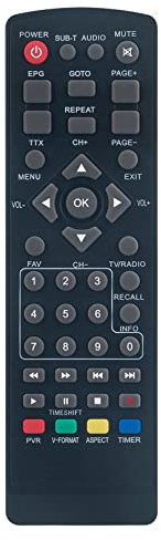 VINABTY FTA530C Fernbedienung ersetzt passend für PremiumX FULL HD DIGITAL | Kabelempfänger DVB FTA-530C FTA540T