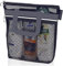 VOANZO Tragbare Duschtasche aus Mesh, grau, Strandtasche, Reise-Aufbewahrungstasche, Netztasche, Oxford-Duschtasche, Badezimmer, Dusche, Reisen, Camping, Fitnessstudio, Schwimmen, Sportspiele