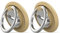 2 Pieces Mobile Phone Ring Holder, Magnetic Finger Ring Stand Car Mount Available 360° Adjustable Mobile Phone Loop for All Smartphones (Gold)