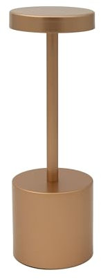 Luxus - Tischlampe Touch - Emilie - Rosé - H21 x Ø8 - Terrassenlampe - Schreibtischlampe - LED - Wiederaufladbar - Dimmbar - Tischlampe für innen und außen