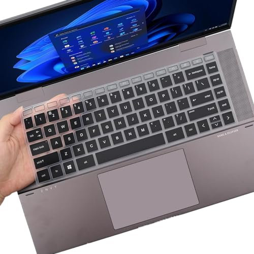 i-Tensodo Keyboard Cover for HP Envy X360 15.6 15-fe 15-ew 15t-fe000 15z-fh000 15-fe0013dx/fe0053dx/fh0023dx 15t-ew100 15-ew0013dx/ew0023dx/ew1047nr 15z-ey100 15-ey0013dx/ey0023dx, 16t-OmbreBlack