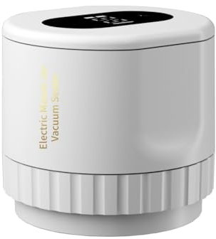 ARKEM Electric Mason Jar Sealer For Home Use Portable Mini Vacuum Sealer Mat Glass Vacuum Sealer Kit Food Storage Sealer-Schwarz