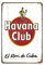 Metallschilder im Vintage-Stil, 20,3 x 30,5 cm – Havanna Club el Ron de Cuba Chic Art Wanddekoration für Zuhause, Hof, Hotel, Café, Pub, Restaurant