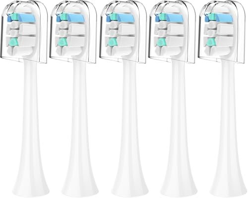 Ersatz-Zahnbürstenköpfe für Philips Sonicare Ersatzbürsten C2, C1, 4100, C3, elektrischer Ersatzbürstenkopf, kompatibel mit Phillips Sonicare, für Philips Sonic Care Elektrobürste, 5 Stück