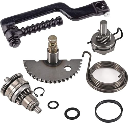 Trkimal Kickstarter Anlasser Set, Motorrad Anlasser Kupplung Kick Pedal Kit Ersatz für GY6 49cc 50cc 139qmb ATV Go Kart Scooters Moped Roketa Taotao Jonway