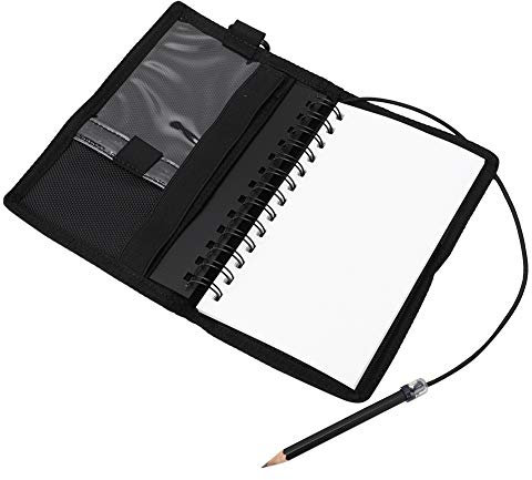 KIMISS Nass Notizen Cuaderno Submarino Tauchbarer Unterwasser-Schreibblock Tauchnotizbuch Notiz Wasserdichte Tauchausrüstung für Taucher, Block, Ideale Notizen (BLACK)