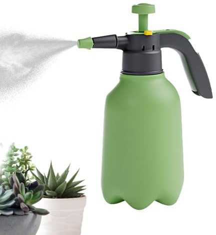Manual a presión, Botella pulverizador de Agua a presión – a presión Ajustable – pulverizador de jardín portátil 2L con asa, Botella de pulverización de Agua portátil para