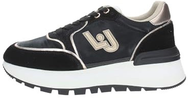 Scarpe Donna Liu-Jo Amazing 25 Sneaker Pelle/Ecopelle/Tessuto Black/Rose Gold D25LJ13 BF4049 PX102 38