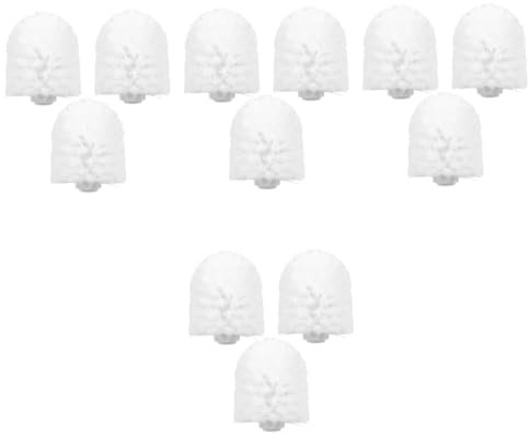 PRETYZOOM 12pcs Toilet Brush Heads Replacement Refill Cleaning Brush Head Bathroom Accessory House Cleaning Supplies