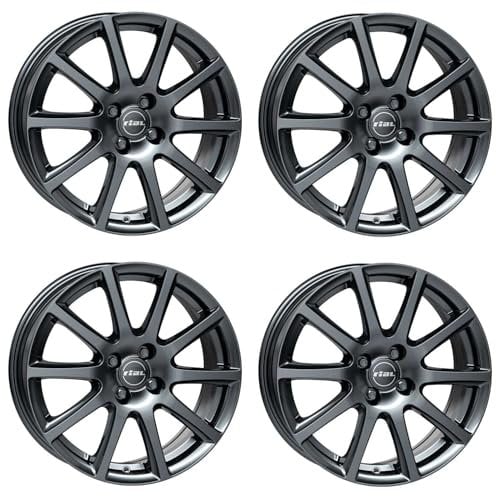 4x Rial Felgen Alufelgen Milano 6.0Jx15 ET38 4x98 titanium kompatibel mit FIAT 500 Fiorino Idea Linea Panda