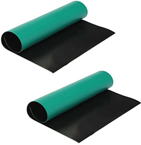 SRMAN 2X Gruen Desktop Antistatik ESD 300X400mm Erdungsmatte Fuer Telefon PC Tablet-Reparatur
