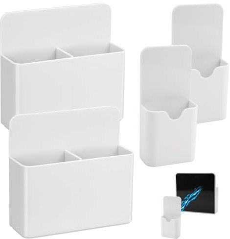 4 Pièces Porte-marqueur Magnétique Avec Séparateur, Boîte de Rangement Magnétique Résistant à L'eau Porte Marqueur Magnétique Porte Crayon Magnétique pour Surfaces Magnétiques ÉCole Bureau à Maison