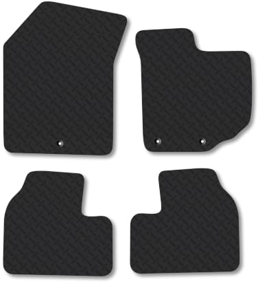 Suzuki Swift (2005-2010) 5mm Rubber Car Mats | Heavy Duty Rubber Tailored Fit Floor Mats Full Coverage Durable Waterproof Accessories Easy Clean Anti Slip Made in the UK