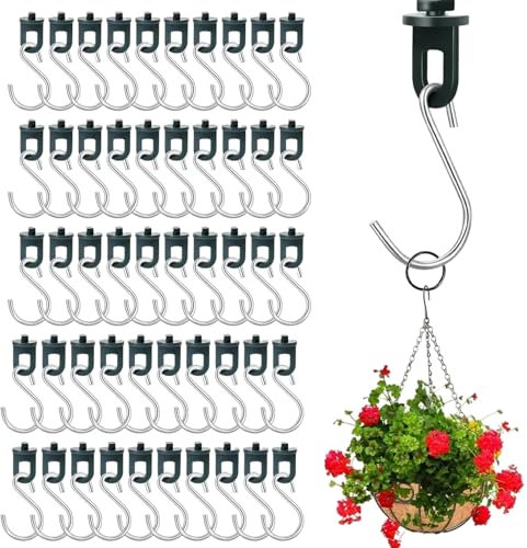 50x Gewächshausclips, Gewächshaus Zubehör Gewächshaus Clips, 50x Haken Gewächshaus Haken, Aufhängevorrichtungen Für Zubehör Innen