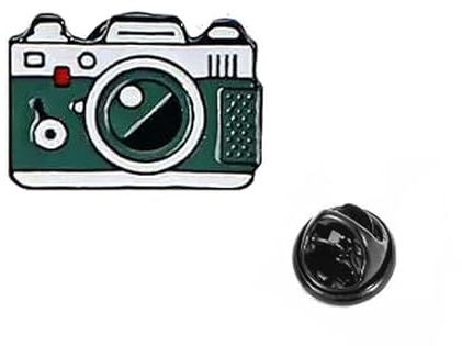 Retro Film Photography Camera Lapel Pin Badge Brooch