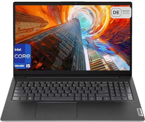 Lenovo V15 G4 Laptop, Intel Core i5-13420H, 24 GB DDR4 RAM, 2 TB PCIe SSD, 15.6 FHD, Intel UHD Graphics, QWERTZ Tastatur, Windows 11 Home, Black