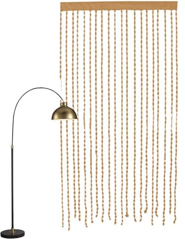 Tenda con perline per porta, tenda con nappe per finestra, 90 x 200 cm, decorazione a corda, ideale per camera da letto, sala da pranzo, armadio, bagno, appartamento, asilo nido, cucina, balcone