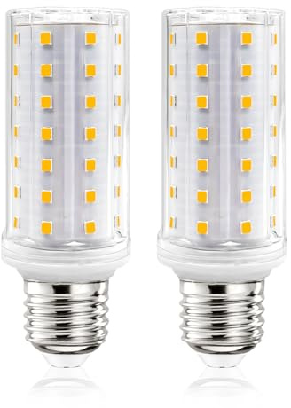 MDee E27 LED Bulb Warm White 3000K, 5W E27 Edison Screw Bulb, 90W Incandescent Equivalent, 925Lumen, 64LEDs, AC 230V, Non-Dimmable, Energy Saving Corn Light Bulbs for Home Lighting Decor, 2 Count