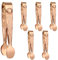 BOXOB 6 Pinzas Pequeñas para Terrones de Azúcar, 10,5cm Pinzas Pequeñas Servir con Diseño Rosas de Acero Inoxidable Ideales para Aperitivos Tablas Embutidos Postres Cafeterías (Oro Rosa)