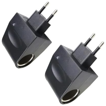 220V auf 12V Adapter Zigarettenanzünder Steckdose Mit USB-Adapter AC auf DC Spannungswandler mit EU-Stecker Spannung Wandler Konverter Netzteil Steckdose Ladegerät